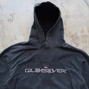 Vintage Y2K Quiksilver Tribal Logo Hoodie Surf Skate XL